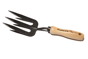Meilleur prix garanti / Fourche à main avec poignée en frêne / N°1485 bois courbé - Photo 1/2