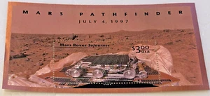 MARS PATHFINDER ROVER JULY 4, 1997 $3.00 USA Mini Stamp Souvenir Sheet - Picture 1 of 2