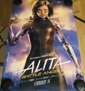 ALITA BATTLE ANGEL Original Double Sided 27x40 Movie Poster Robert Rodriguez - Picture 1 of 1
