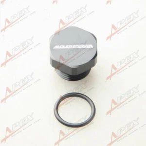 AN-8 (8AN AN8) Hex Head Port Plug With O Ring Black - Picture 1 of 5