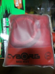 DC Comics Originals Red Cyborg Bar Mat - NEW Open - Picture 1 of 1
