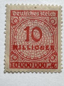 Germany 1923 Issue 10 Milliouer-Rose Color-Mint/Never Hinged/Original Gum