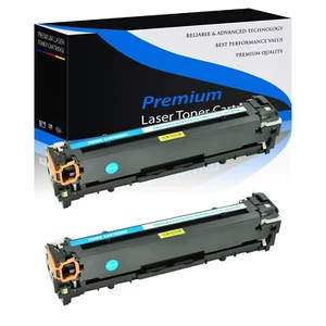 Confezione da 2 cartucce toner ciano CF211A per HP LaserJet Pro 200 colore M251n M276n - Foto 1 di 23