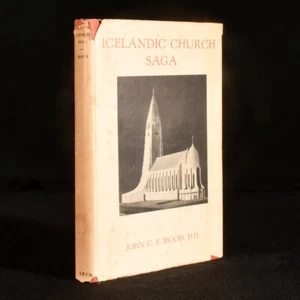 1946 Icelandic Church Saga John C. F. Hood First Edition Illustrated - Picture 1 of 9