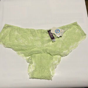 ADORE ME Cheeky Butterfly Lace Panties us size XL NWT Light Green