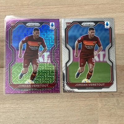 2020-21 Chronicles Prizm Jordan Veretout Purple Mojo Refractor ROOKIE RC #22 - Image 1 of 2