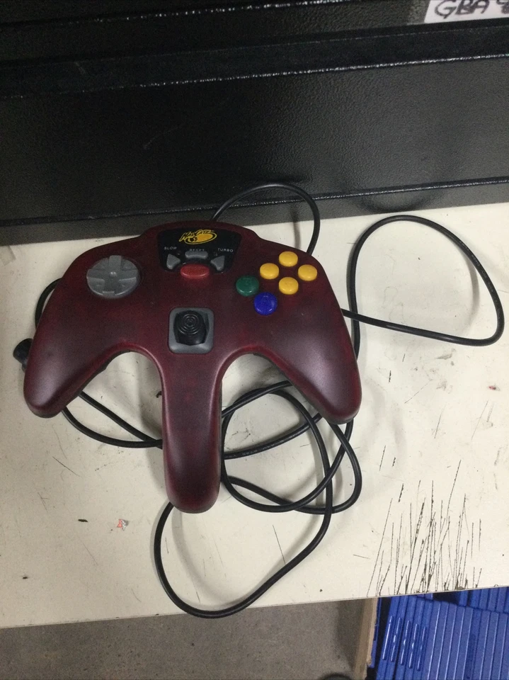N64 Nintendo 64 Mad Catz Controller w/ Turbo & Slow Red Translucent - Image 1 of 1