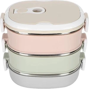 Thermal Bento Lunch Box with Stainless Steel Thermal Insulation, 1-3 Layers - Picture 1 of 5