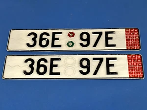 Ungarische temporäre Exportplatten (Paar, 36E 97E) - zum Sammeln - Bild 1 von 4