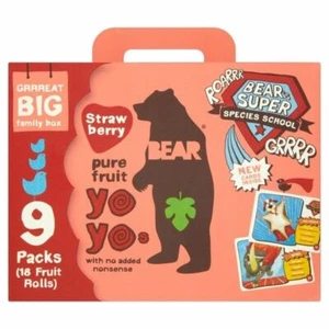 Bear Fruit Yoyos Strawberry Family Pack 9 x 20g - Picture 1 of 1
