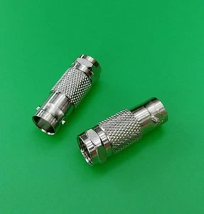 (BAG of 100 PCS) BNC Female to F Male Connector - USA Seller - Picture 1 of 2
