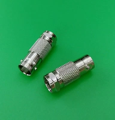 (10 PCS) BNC Female to F Male Connector - USA Seller - Image 1 of 2