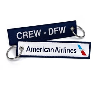 American Airline Ras Dfw gewebt Schlüsselanhänger - Bild 1 von 1