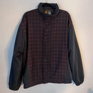 Forresters Rainshedder Black/Red Windbreaker Golf Jacket Men's Size Large - Picture 1 of 9