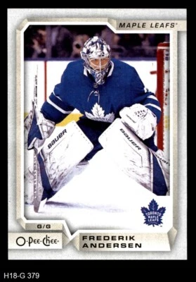 2018 O-Pee-Chee #379 Frederik Andersen Maple Leafs 8 - NM/MT - Image 1 of 2