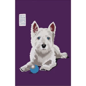 WEST HIGHLAND TERRIER ANGUS COTTON TEA TOWEL Ulster Weavers Dog Kitchen Textiles - Picture 1 of 2
