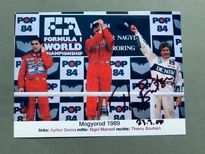 THIERRY BOUTSEN Formel-1-Fahrer signed Foto 10x15 Autogramm - Picture 1 of 1
