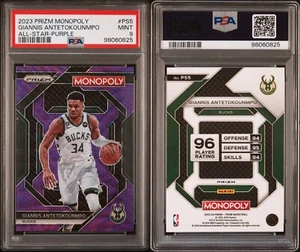 2023 Prizm Monopoly Giannis Antetokounmpo All-Star Purple PSA MINT 9 - Picture 1 of 1