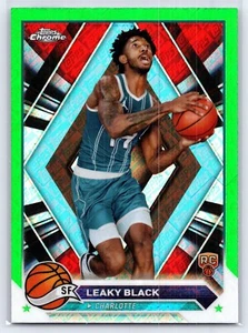 2023-24 Topps Chrome - Leaky Black #51 rifrattore Topps verde (RC) - Foto 1 di 2