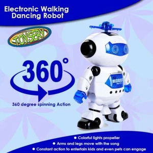 Kids Smart Space Robot Electronic Walking Dancing Robot Music Light Toy - Picture 1 of 4