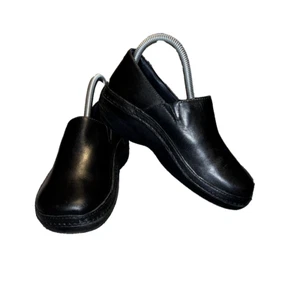 TIMBERLAND Black Leather PRO RENOVA Anti-Fatigue NURSES SHOES M#87588 Sz 5.5 - Picture 1 of 12