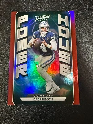 2024 Panini Prestige Dak Prescott Power House Red /399 - Image 1 of 3