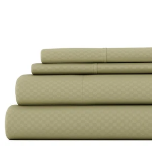 Luxury Soft Embossed 4PC Sheets Set by Kaycie Gray -Checkered, Chevron and More - Picture 1 of 96