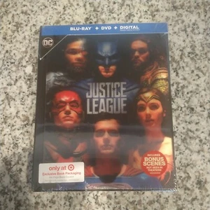 Justice League Blu-Ray DVD Target Exclusive Book Lenticular NEW! SEALED! - Picture 1 of 2