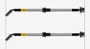 FRONT HEL Conversion Brake Lines Hoses For VW Golf MK7 TO Porsche Macan Calipers - Picture 1 of 2