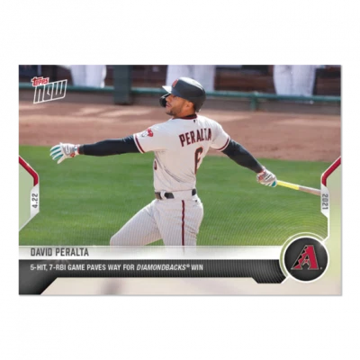 Presale 2021 Topps NOW David Peralta #113 ~ Arizona Diamondbacks ~ PR 290   - Image 1 of 2