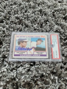Rod Carew Signed 1983 Topps California Angels Leaders 651 PSA/DNA GEM MT 10 AUTO - Picture 1 of 3