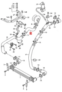 Genuine VW SEAT Sharan syncro 4Motion Alhambra 7M6 Pressure Hose 7M3145838E - Picture 1 of 1