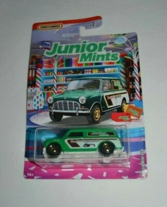 MATCHBOX 2020 CANDY SERIES 5/6 - AUSTIN MINI VAN JUNIOR MINTS GREEN - Picture 1 of 3