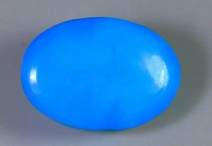 15CT NATURAL RING SIZE SKY SLEEPING BEAUTY TURQUOISE OVAL CABOCHON GEMSTONE A226 - Picture 1 of 4