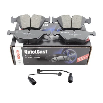 Bosch QuietCast Front Ceramic Brake Pad Set with Sensor for BMW E46 E83 E85 E86 - Image 1 of 4