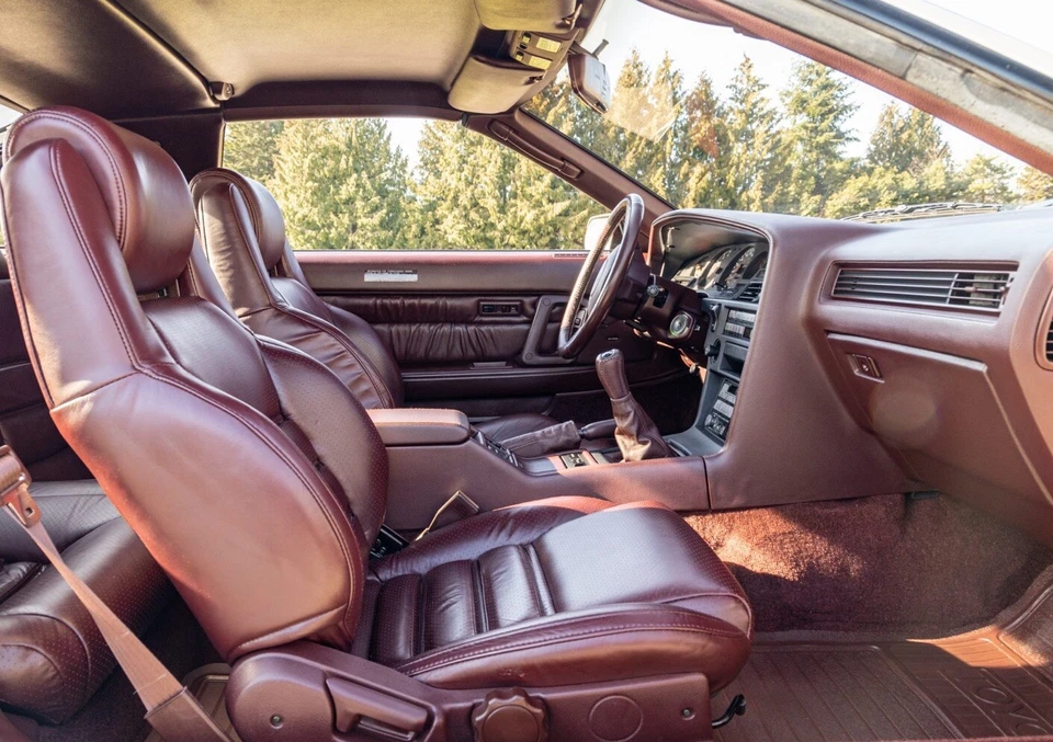 Fundas de asiento de cuero sintético Toyota Supra MK3 1986-1992 en borgoña Foto 1 de 1