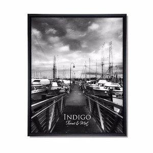 Set of 12 - 4x6 Black Plastic Frames with Glass & Easel Backing - Picture 1 of 2