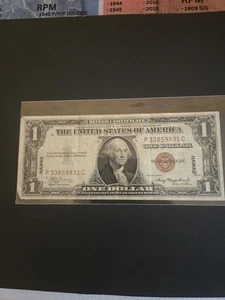 1935-a 1 dollar wwii hawaii silver certificate - Picture 1 of 2