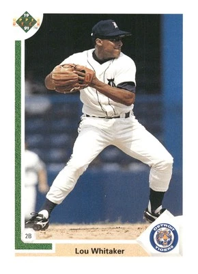1991 Upper Deck #367c Lou Whitaker Detroit Tigers Baseball Card - Image 1 of 2