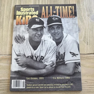 Cal Ripken Jr /Gehrig - Raro Vintage 1995 SI Para Crianças - Pôster e Cartões Dentro - Imagem 1 de 2