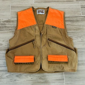 Vintage Gamehide Bird Hunting Canvas Vest Mens 3XL Tan Orange - Picture 1 of 10