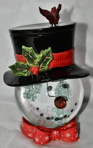 Vintage RARO Snowglobe anni '90 Christopher Radko Frosty Chill Musical 100MM - Foto 1 di 8