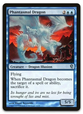 Phantasmal Dragon #14 (NM) Jace vs Vraska DDM Magic MTG - Image 1 of 2