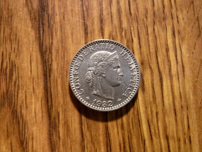 SWITZERLAND 20 RAPPEN 1932 COIN (1069) - Image 1 of 2