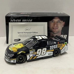 Autographed Josh Wise 2014 Dogecoin 1/24 SS 1 of 200 Action NASCAR Diecast - Picture 1 of 13