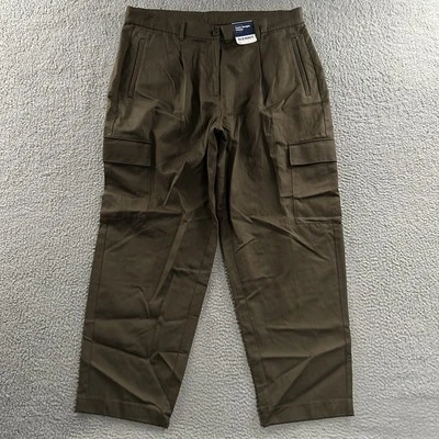 Old Navy Womens Pants Brown Size XL Taylor Straight Trouser Cargo Rayon Blend - Image 1 of 4