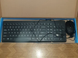 HP 150 Wired Mouse & Keyboard Combo *FREE POSTAGE* - Picture 1 of 4