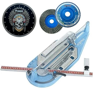 Cortador de azulejos SIGMA 2G 14" + disco de solapa de 4,5” y hoja de malla de diamante de 10" ENVÍO DESDE EE. UU. - Imagen 1 de 16