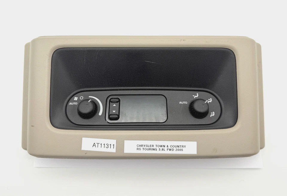 Interruptor de control de clima de temperatura de CA trasero superior Chrysler Town & Country OEM 01-07 Foto 1 de 4