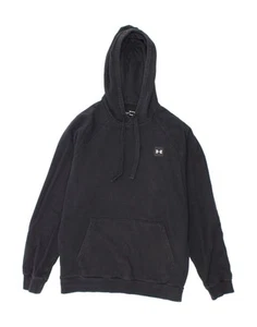 Sudadera con Capucha Under Armour Para Hombres Cold Gear Mediana Negra Algodón AJ08 - Imagen 1 de 3